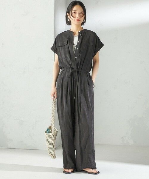 SHIPS / シップス サロペット・オールインワン | 〈手洗い可能〉ダブル ポケット ミリタリー オールインワン | 詳細1