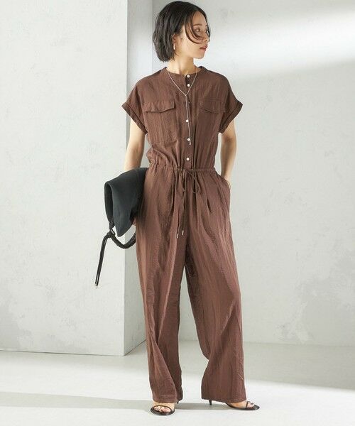 SHIPS / シップス サロペット・オールインワン | 〈手洗い可能〉ダブル ポケット ミリタリー オールインワン | 詳細23