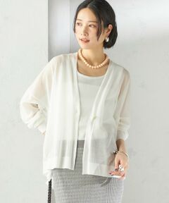 SHIPS / シップス カーディガン・ボレロ | 〈手洗い可能〉18G コットン ナイロン Vネック 1 ボタン カーディガン