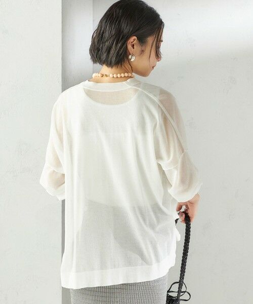 SHIPS / シップス カーディガン・ボレロ | 〈手洗い可能〉18G コットン ナイロン Vネック 1 ボタン カーディガン | 詳細10