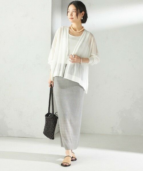 SHIPS / シップス カーディガン・ボレロ | 〈手洗い可能〉18G コットン ナイロン Vネック 1 ボタン カーディガン | 詳細14