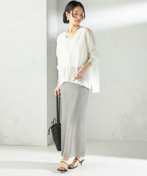 SHIPS / シップス カーディガン・ボレロ | 〈手洗い可能〉18G コットン ナイロン Vネック 1 ボタン カーディガン | 詳細2