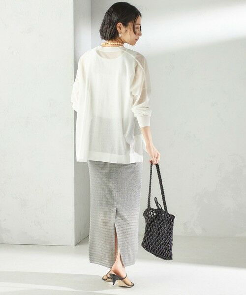 SHIPS / シップス カーディガン・ボレロ | 〈手洗い可能〉18G コットン ナイロン Vネック 1 ボタン カーディガン | 詳細4