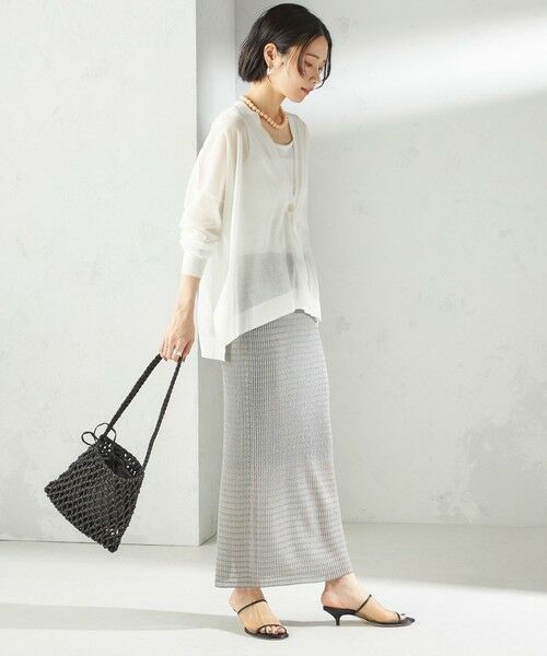 SHIPS / シップス カーディガン・ボレロ | 〈手洗い可能〉18G コットン ナイロン Vネック 1 ボタン カーディガン | 詳細5