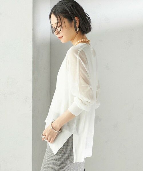 SHIPS / シップス カーディガン・ボレロ | 〈手洗い可能〉18G コットン ナイロン Vネック 1 ボタン カーディガン | 詳細9