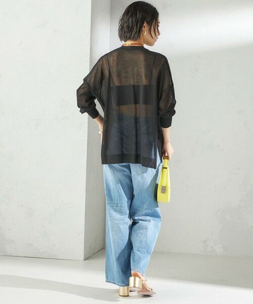 SHIPS / シップス カーディガン・ボレロ | 〈手洗い可能〉18G コットン ナイロン Vネック 1 ボタン カーディガン | 詳細22