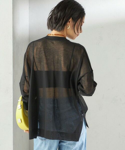 SHIPS / シップス カーディガン・ボレロ | 〈手洗い可能〉18G コットン ナイロン Vネック 1 ボタン カーディガン | 詳細28