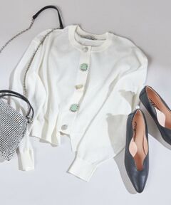 SHIPS / シップス カーディガン・ボレロ | TORRAZZO DONNA:〈手洗い可能〉ビジュー シアー カーディガン