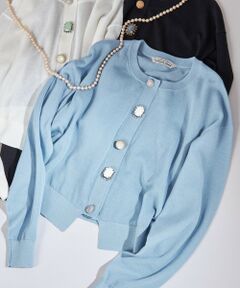 SHIPS / シップス カーディガン・ボレロ | TORRAZZO DONNA:〈手洗い可能〉ビジュー シアー カーディガン