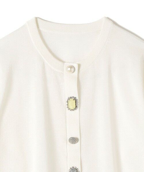 SHIPS / シップス カーディガン・ボレロ | 《一部追加予約》TORRAZZO DONNA:〈手洗い可能〉ビジュー シアー カーディガン | 詳細7