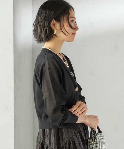 SHIPS / シップス カーディガン・ボレロ | 《一部追加予約》TORRAZZO DONNA:〈手洗い可能〉ビジュー シアー カーディガン | 詳細22