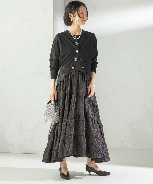 SHIPS / シップス カーディガン・ボレロ | TORRAZZO DONNA:〈手洗い可能〉ビジュー シアー カーディガン | 詳細8