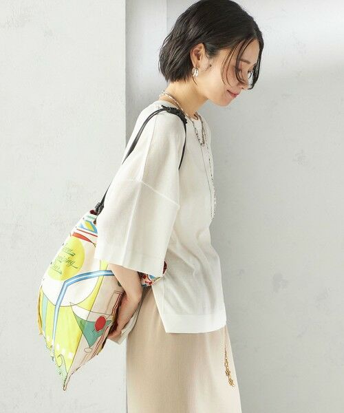 SHIPS / シップス ニット・セーター | 〈手洗い可能〉18G コットン ナイロン ワイド スリーブ プルオーバー | 詳細13