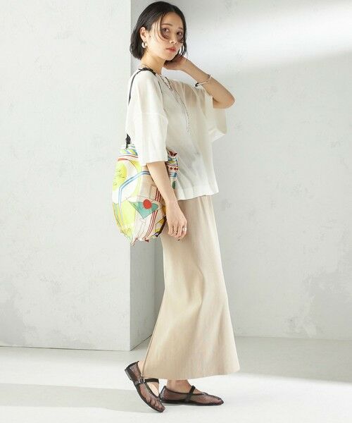 SHIPS / シップス ニット・セーター | 〈手洗い可能〉18G コットン ナイロン ワイド スリーブ プルオーバー | 詳細6