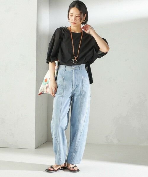 SHIPS / シップス ニット・セーター | 〈手洗い可能〉18G コットン ナイロン ワイド スリーブ プルオーバー | 詳細17