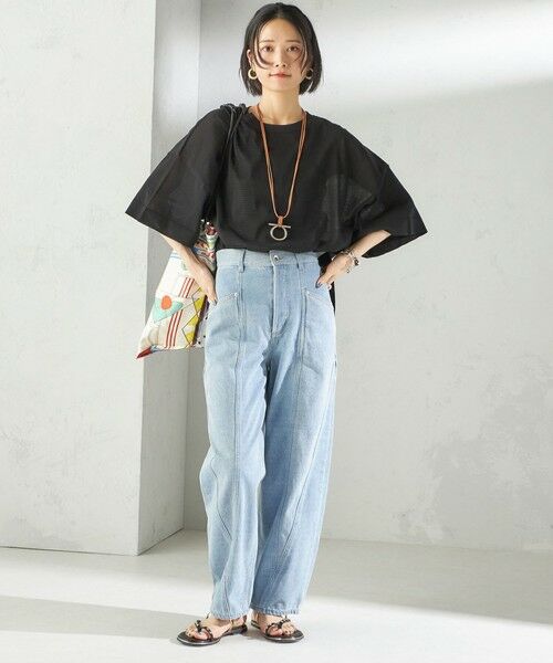 SHIPS / シップス ニット・セーター | 〈手洗い可能〉18G コットン ナイロン ワイド スリーブ プルオーバー | 詳細18