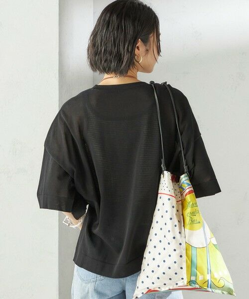 SHIPS / シップス ニット・セーター | 〈手洗い可能〉18G コットン ナイロン ワイド スリーブ プルオーバー | 詳細25