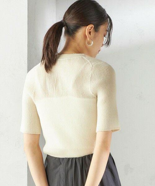 SHIPS / シップス ニット・セーター | 〈手洗い可能〉ラミー混 シアー ヘンリー ネック ニット | 詳細10