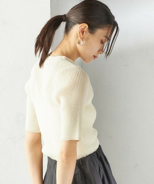 SHIPS / シップス ニット・セーター | 〈手洗い可能〉ラミー混 シアー ヘンリー ネック ニット | 詳細11