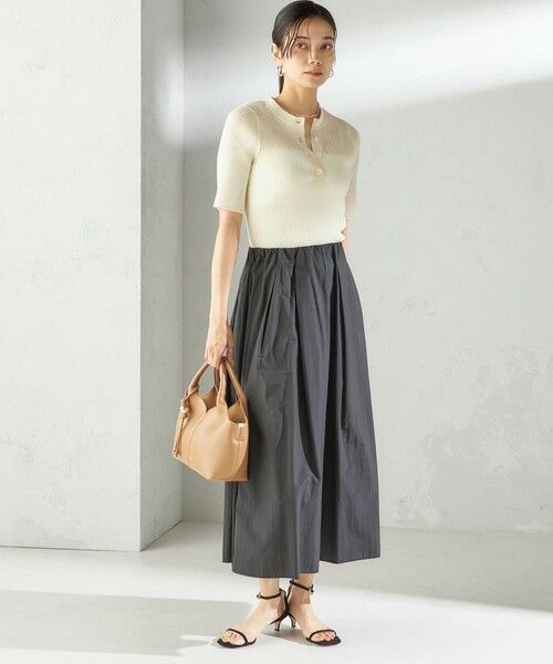 SHIPS / シップス ニット・セーター | 〈手洗い可能〉ラミー混 シアー ヘンリー ネック ニット | 詳細5