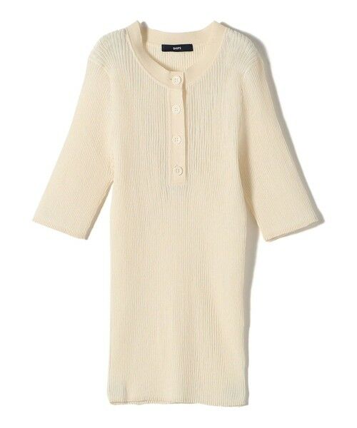 SHIPS / シップス ニット・セーター | 〈手洗い可能〉ラミー混 シアー ヘンリー ネック ニット | 詳細15