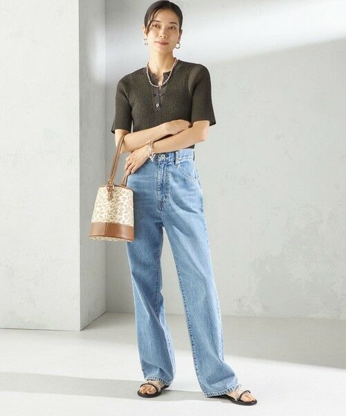 SHIPS / シップス ニット・セーター | 〈手洗い可能〉ラミー混 シアー ヘンリー ネック ニット | 詳細17