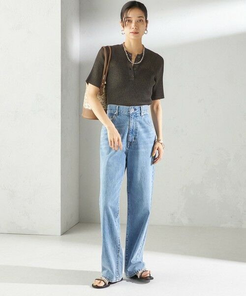 SHIPS / シップス ニット・セーター | 〈手洗い可能〉ラミー混 シアー ヘンリー ネック ニット | 詳細18