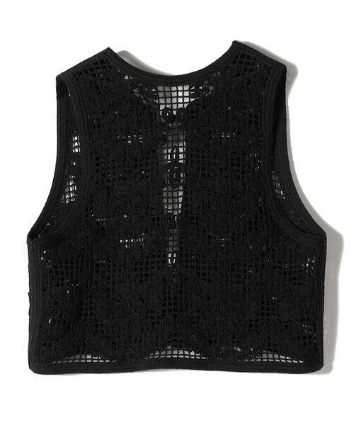 SHIPS / シップス ベスト | 〈手洗い可能〉エンブロイダリー ニット ショート ベスト | 詳細11