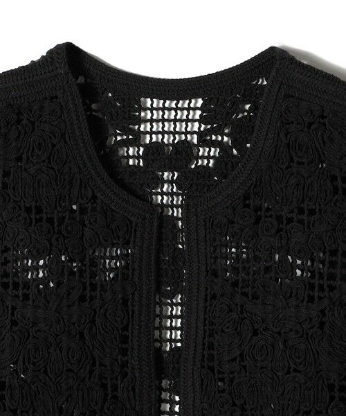 SHIPS / シップス ベスト | 〈手洗い可能〉エンブロイダリー ニット ショート ベスト | 詳細12