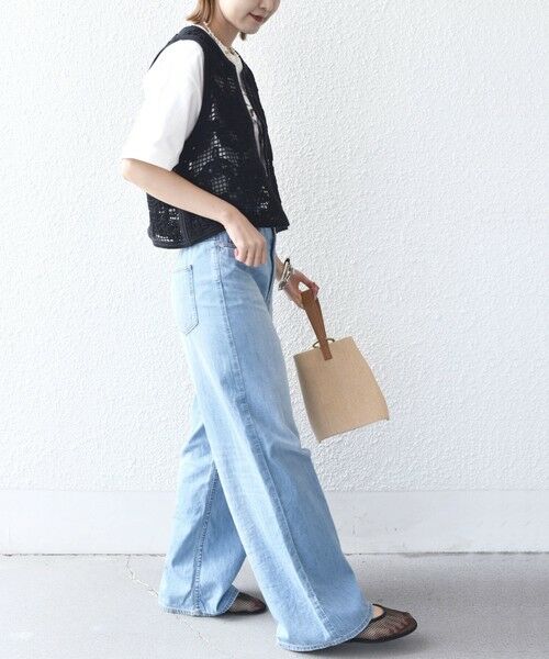 SHIPS / シップス ベスト | 〈手洗い可能〉エンブロイダリー ニット ショート ベスト | 詳細4