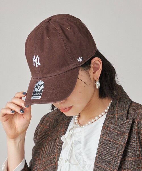 SHIPS for women/シップスウィメン ′47:CLEAN UP YANKEES ブラウン ONE SIZE SHIPS for women/シップスウィメン ′47:CLEAN UP YANKEES ブラウン ONE SIZE