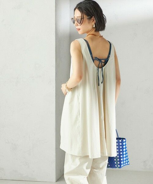 SHIPS for women/シップスウィメン maroba:<手洗い可能>ラッシュ ミニ ワンピース ナチュラル ONE SIZE SHIPS for women/シップスウィメン maroba:<手洗い可能>ラッシュ ミニ ワンピース ナチュラル ONE SIZE