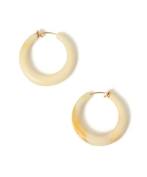 SHIPS / シップス ピアス・イヤリング | 樹脂 フープ イヤリング M | 詳細5