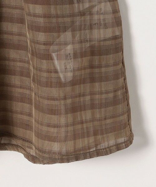 SHIPS / シップス シャツ・ブラウス | quaranciel:〈手洗い可能〉シアー チェック ノーカラー ハーフスリーブ ブラウス | 詳細25