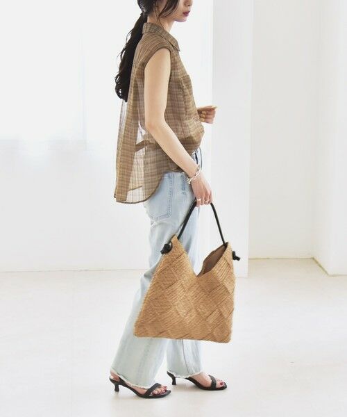 SHIPS / シップス シャツ・ブラウス | quaranciel:〈手洗い可能〉シアー チェック ノースリーブ シャツ | 詳細14