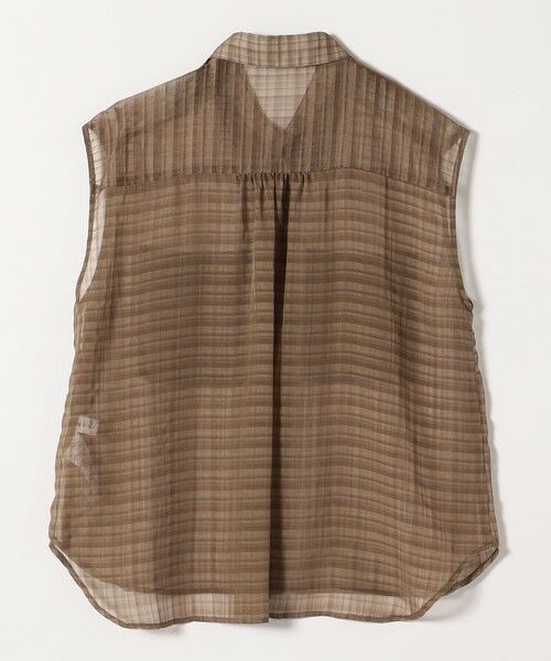 SHIPS / シップス シャツ・ブラウス | quaranciel:〈手洗い可能〉シアー チェック ノースリーブ シャツ | 詳細26