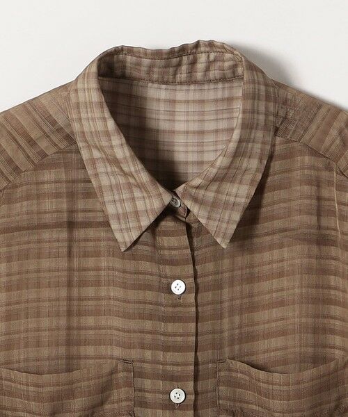 SHIPS / シップス シャツ・ブラウス | quaranciel:〈手洗い可能〉シアー チェック ノースリーブ シャツ | 詳細27