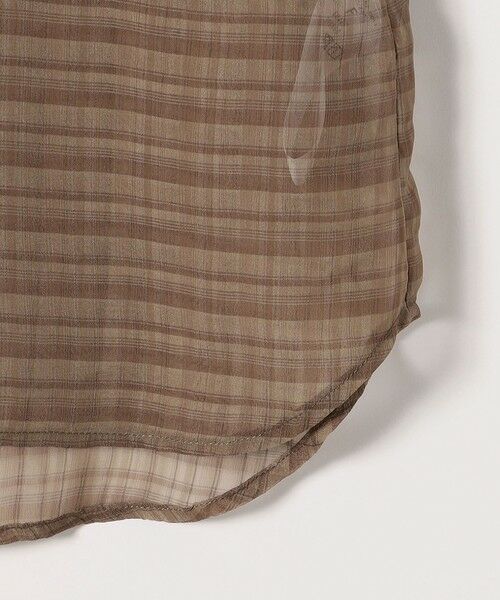 SHIPS / シップス シャツ・ブラウス | quaranciel:〈手洗い可能〉シアー チェック ノースリーブ シャツ | 詳細29