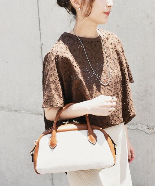 SHIPS / シップス シャツ・ブラウス | quaranciel:〈手洗い可能〉フラワー 刺繍 アイレット ハーフスリーブ プルオーバー | 詳細29