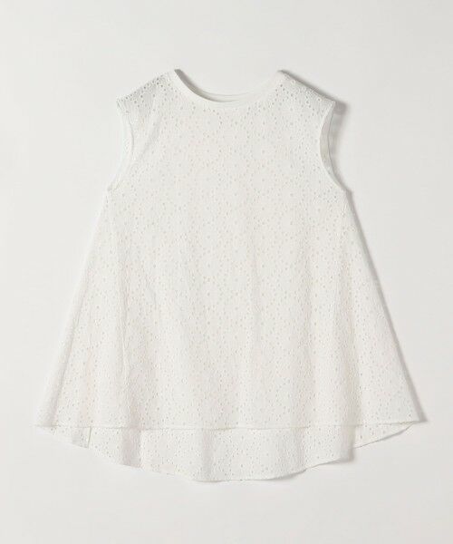 SHIPS / シップス シャツ・ブラウス | quaranciel:〈手洗い可能〉フラワー 刺繍 アイレット ノースリーブ フレア プルオーバー | 詳細15