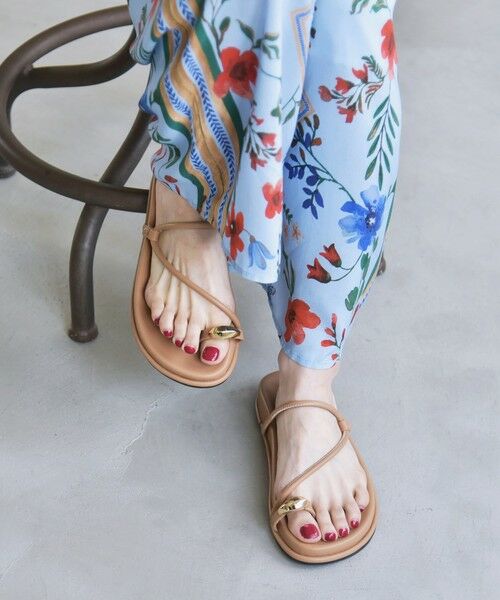 SHIPS / シップス サンダル | quaranciel: メタル サムリング ストラップ プラットフォーム サンダル | 詳細8