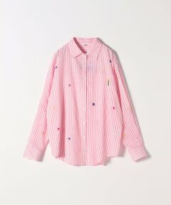 SHIPS / シップス シャツ・ブラウス | PALME:〈手洗い可能〉ストライプ エンブロイダリー シャツ