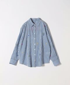 SHIPS / シップス シャツ・ブラウス | PALME:〈手洗い可能〉ストライプ エンブロイダリー シャツ