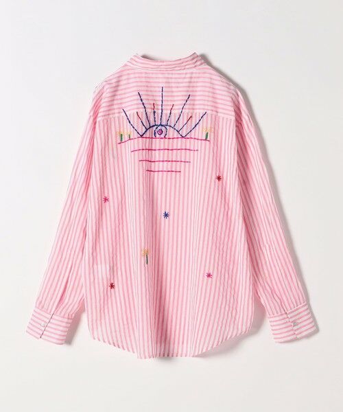 SHIPS / シップス シャツ・ブラウス | PALME:〈手洗い可能〉ストライプ エンブロイダリー シャツ | 詳細1