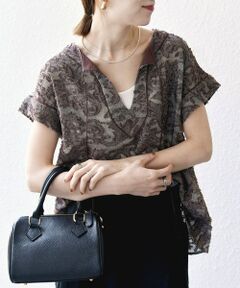 SHIPS / シップス シャツ・ブラウス | SHIPS any:〈手洗い可能〉メッシュ ジャカード カフタン スキッパー ブラウス