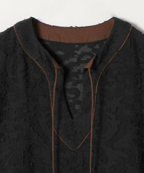 SHIPS / シップス シャツ・ブラウス | 《追加予約》SHIPS any:〈手洗い可能〉メッシュ ジャカード カフタン スキッパー ブラウス | 詳細11