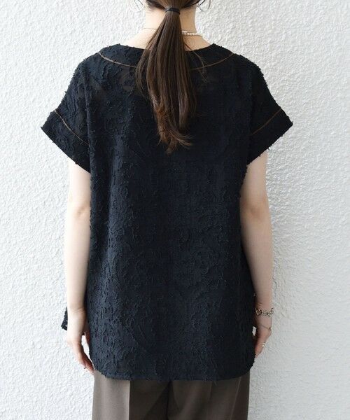 SHIPS / シップス シャツ・ブラウス | 《追加予約》SHIPS any:〈手洗い可能〉メッシュ ジャカード カフタン スキッパー ブラウス | 詳細18