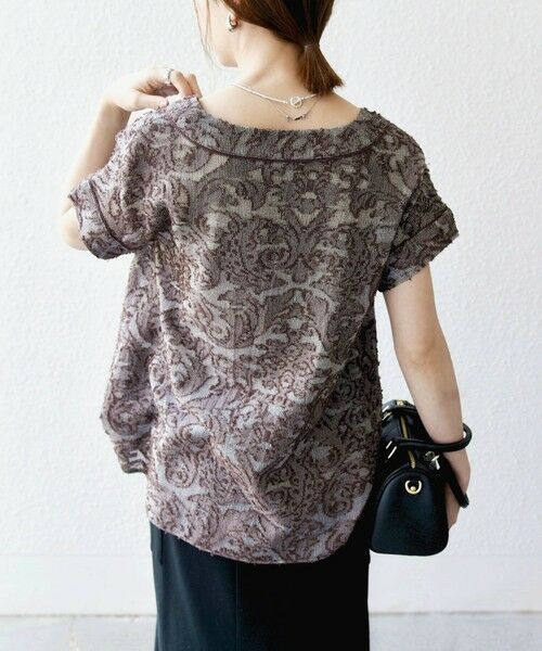 SHIPS / シップス シャツ・ブラウス | SHIPS any:〈手洗い可能〉メッシュ ジャカード カフタン スキッパー ブラウス | 詳細6