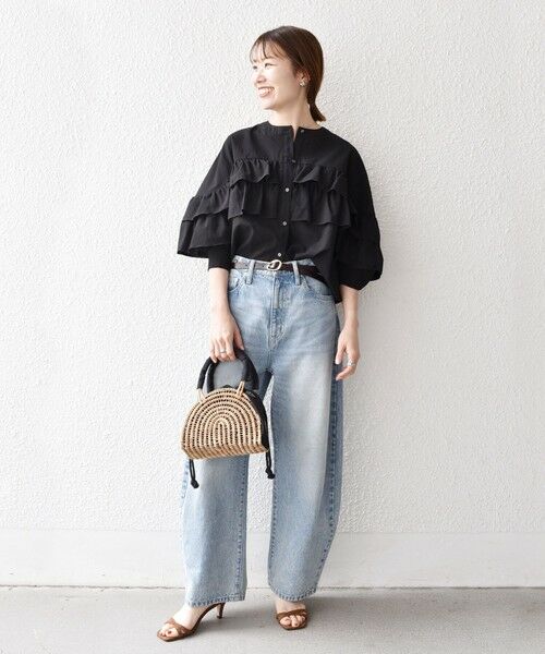 SHIPS / シップス シャツ・ブラウス | SHIPS any:〈洗濯機可能〉ボイル フリル バンドカラー シャツ ブラウス 2 | 詳細14