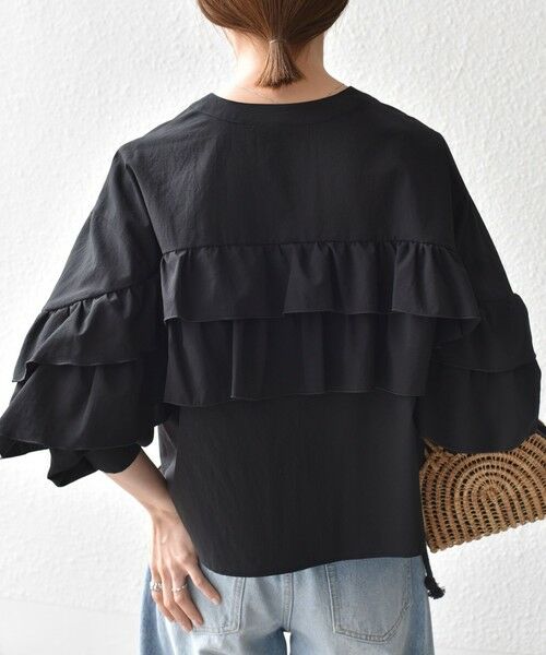 SHIPS / シップス シャツ・ブラウス | SHIPS any:〈洗濯機可能〉ボイル フリル バンドカラー シャツ ブラウス 2 | 詳細20